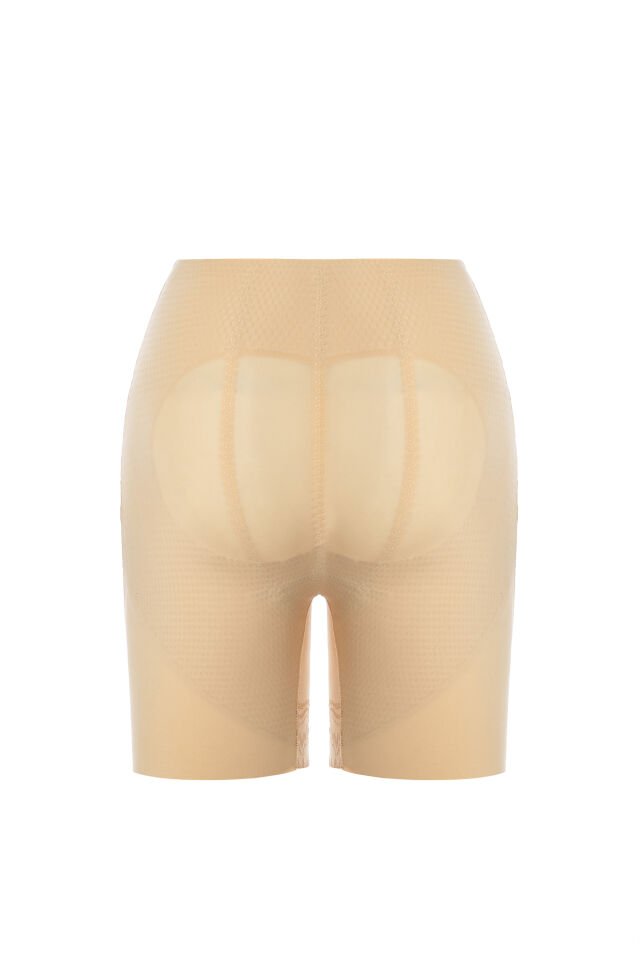 Kadın Yüksek Bel Popo Kaldırıcı Push Up Toparlayıcı Korse TAYT Ten - 2XL