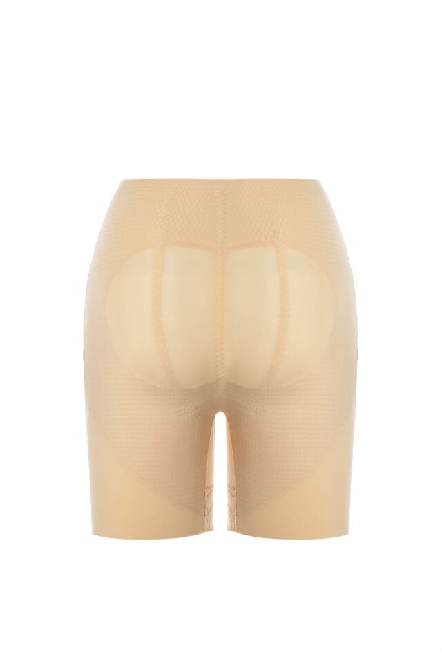 Kadın Yüksek Bel Popo Kaldırıcı Push Up Toparlayıcı Korse TAYT Ten - 2XL