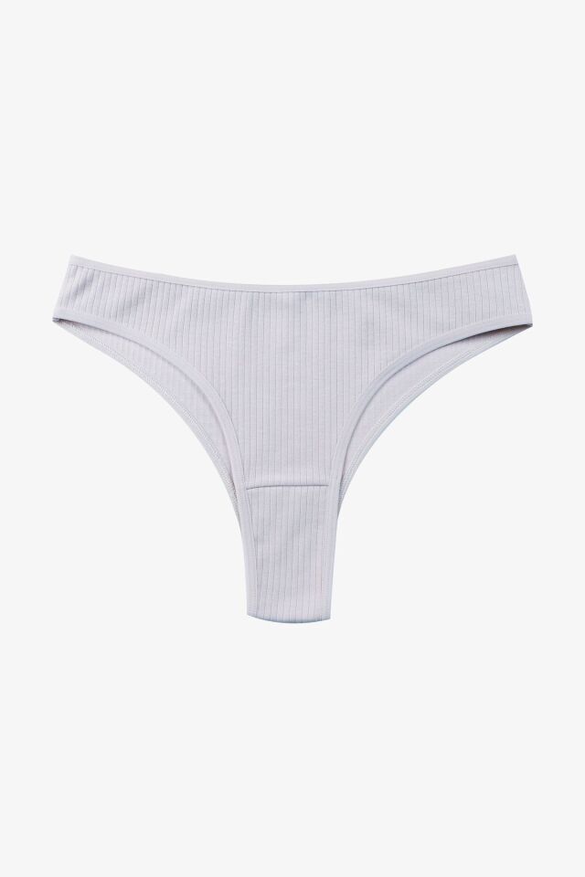 Kadın 5'li Fitilli Brazilian Külot Siyah - XL - Siyah - XL