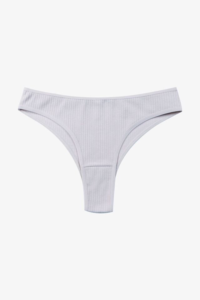 Kadın 5'li Fitilli Brazilian Külot Siyah - XL - Siyah - XL