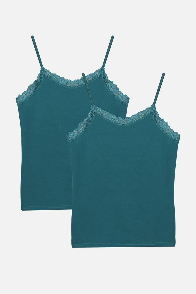 Kadın 2'li Ip Askılı Dantelli - Ayar Halkalı Atlet