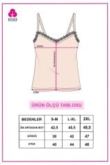 Kadın 2'li Ip Askılı Dantelli - Ayar Halkalı Atlet