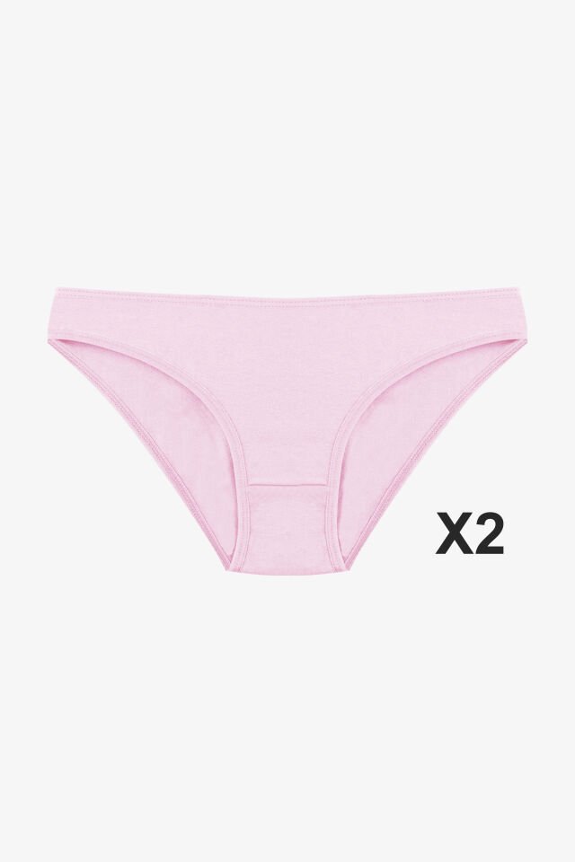 Kadın 3'lü Pamuklu Basic Külot 11040-795 - S/M
