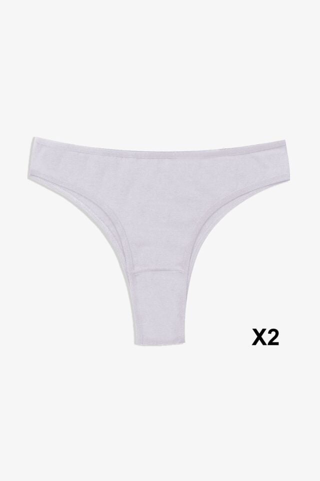 Kadın 7'li Likralı Brazilian Külot Çok Renkli - S - Çok Renkli - S