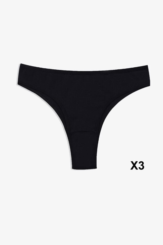 Kadın 7'li Likralı Brazilian Külot Çok Renkli - L - Çok Renkli - L