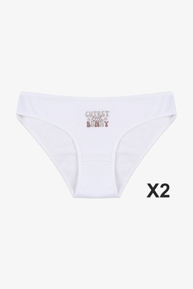 Kadın 3'lü Pamuklu Basic Külot 11040-901 - S/M