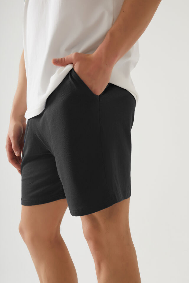 Erkek Pamuklu Cep Detaylı Reglan Kol Pijama Takımı M