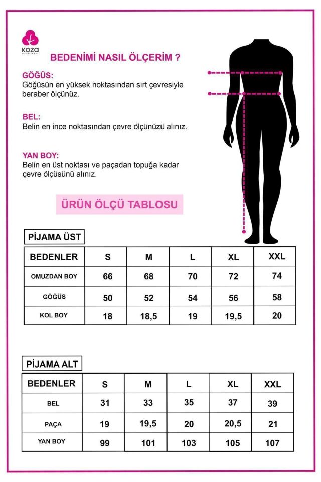 Kadın Kısa Kollu Gri Melanj Pudra Ara Biyeli Pijama Takımı KO7306TS-2 - M - KO7306TS-2 - M
