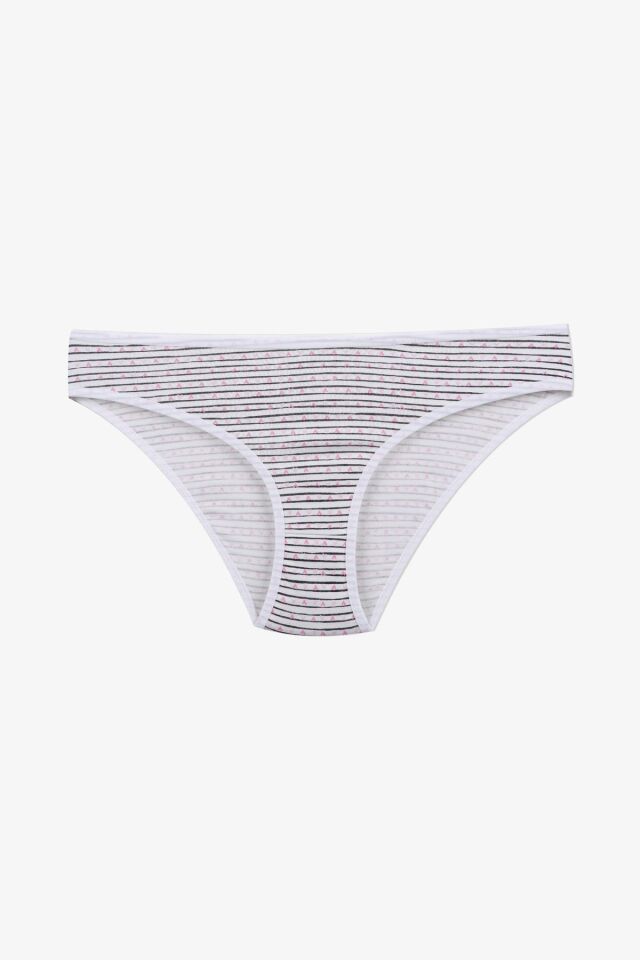 Kadın 5'li Desenli Pamuklu Likralı Külot 11090-194 - L/XL