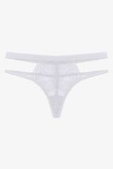 Kadın 4'lü Dantelli Arka İp Detaylı Fantezi Tanga