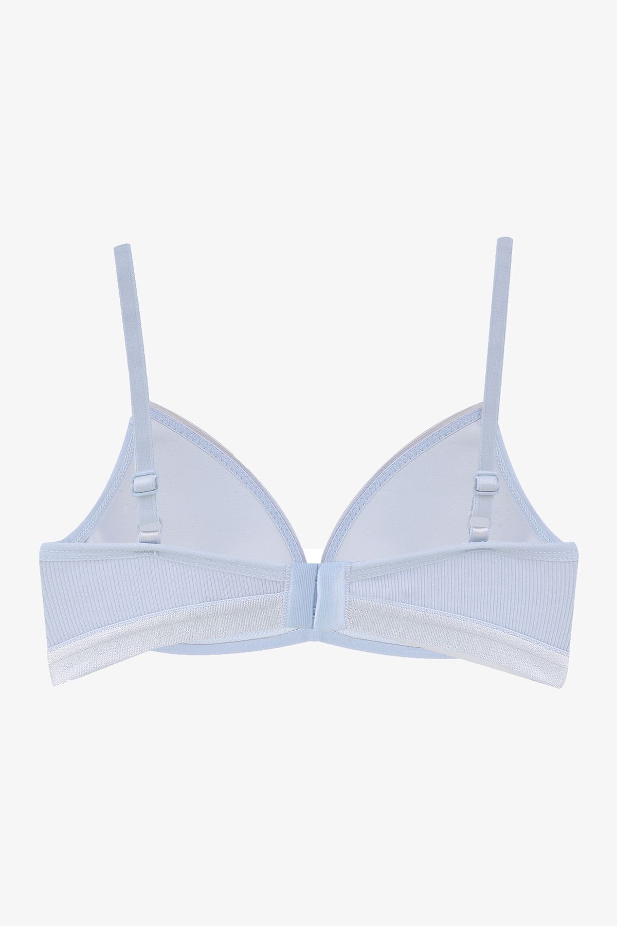 Kadın Fitilli Düğme Detaylı Sütyen Bebe Mavisi - 85B - Bebe Mavisi - 85B
