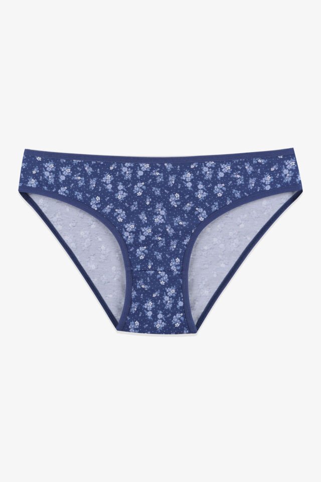 Kadın 5'li Desenli Pamuklu Likralı Külot 11090-183 - S/M