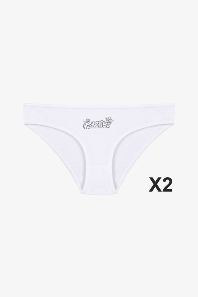 Kadın 3'lü Pamuklu Basic Külot 11040-885 - S/M