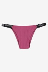 Kadın 3'lü Yazılı Lastikli Fitilli Brazilian Külot