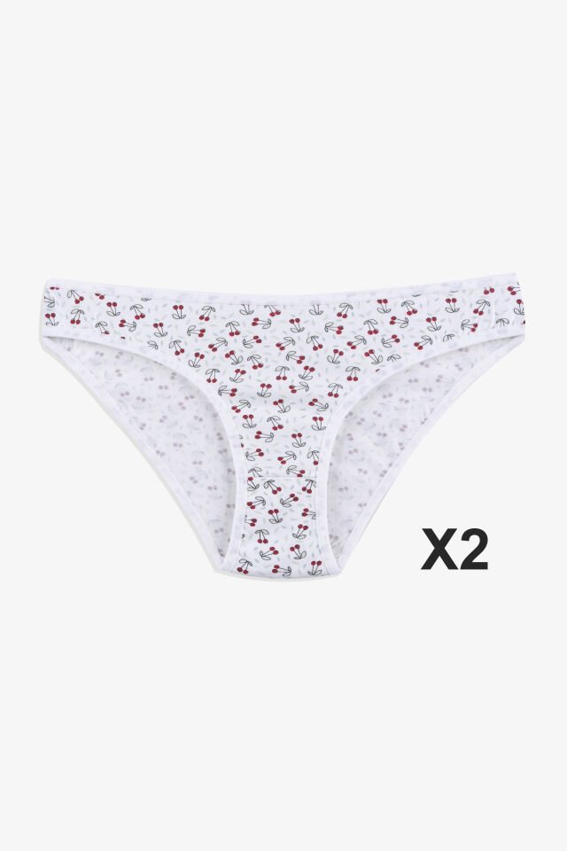 Kadın 3'lü Pamuklu Basic Külot 11040-879 - S/M
