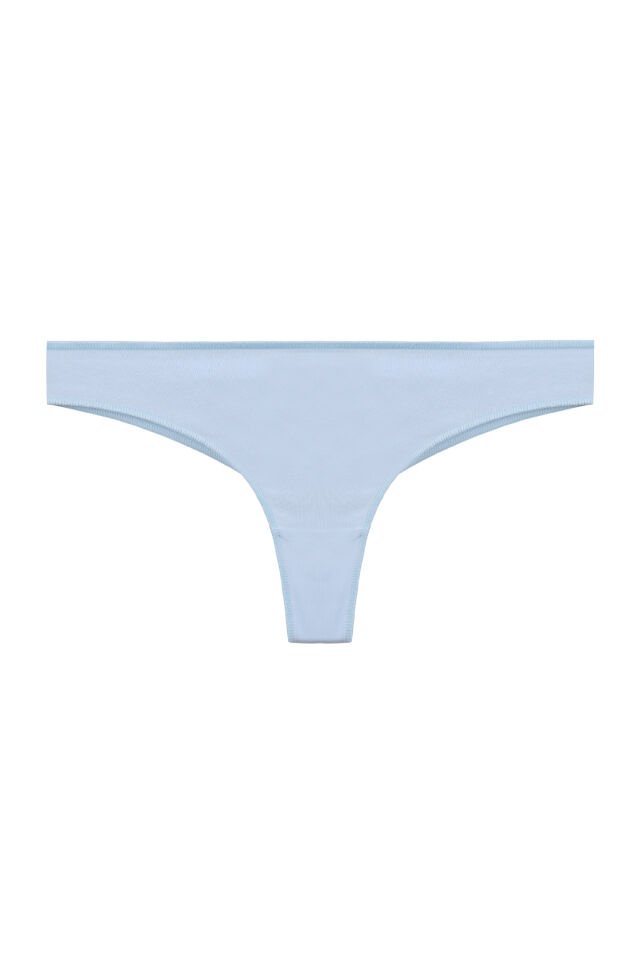 Kadın Pamuklu 6'lı Brazilian Külot Mavi - Pudra - L/XL