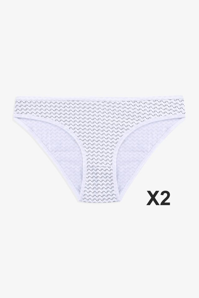 Kadın 3'lü Pamuklu Basic Külot 11040-868 - S/M