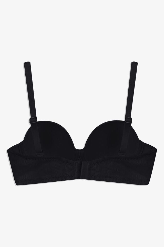 Kadın Fitilli Straplez Sütyen Siyah - 90B - Siyah - 90B