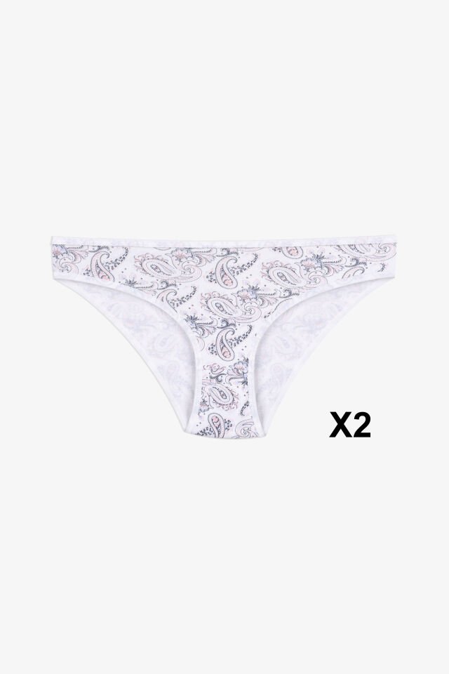 Kadın 3'lü Pamuklu Basic Külot 11040-850 - S/M