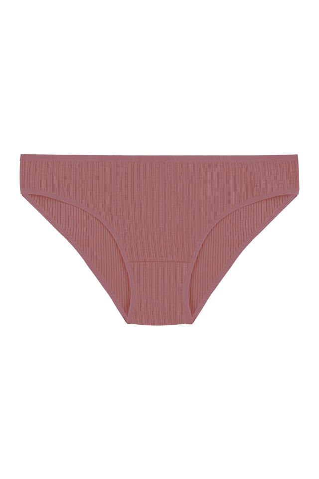 Kadın 5'li Desenli Pamuklu Likralı Külot Ten - L/XL