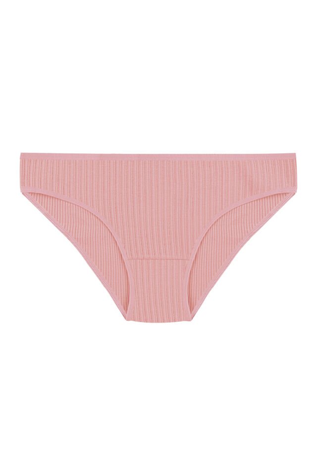 Kadın 5'li Desenli Pamuklu Likralı Külot Ten - L/XL