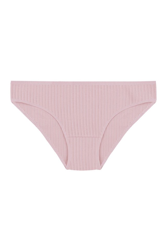 Kadın 5'li Desenli Pamuklu Likralı Külot Ten - L/XL