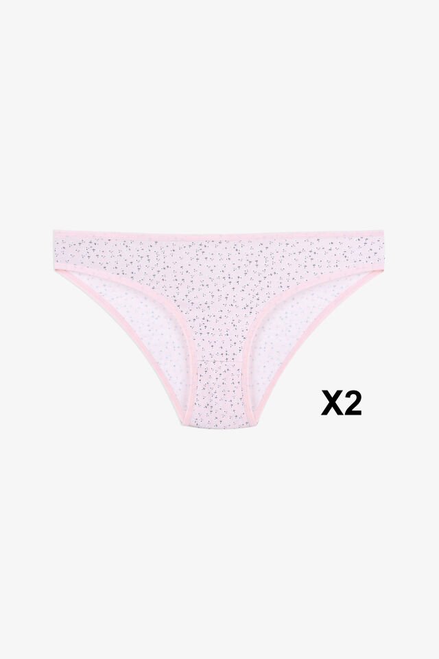 Kadın 3'lü Pamuklu Basic Külot 11040-850 - L/XL