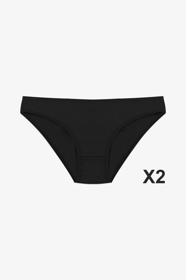 Kadın 3'lü Pamuklu Basic Külot 11040-321 - S/M