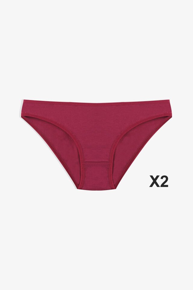 Kadın 3'lü Pamuklu Basic Külot 11040-321 - S/M