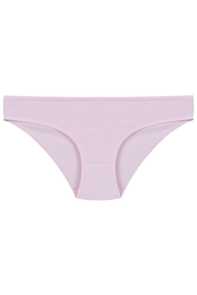 Kadın 5'li Desenli Pamuklu Likralı Külot Pembe - Ekru - L/XL