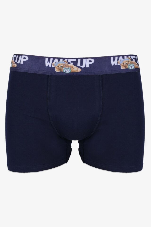 Erkek 5'li Pamuklu Likralı Renkli Lastikli Boxer (FARKLI LASTİK SEÇENEKLERİ) 4siyah1laciveryazılılastik - 2XL - 4siyah1laciveryazılılastik - 2XL