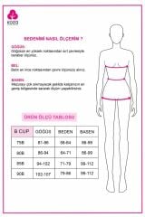 Kadın Çiçekli Desenli Dolgusuz Brodeli Tüllü Sütyen Takım