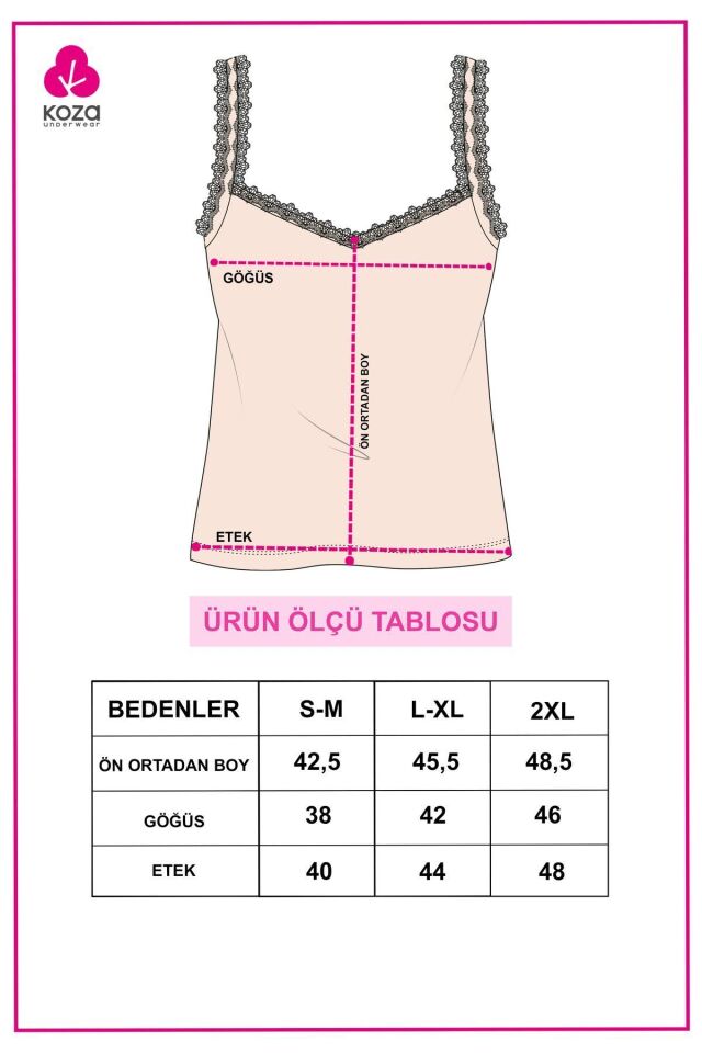 Kadın 2'li Dantel Askılı Atlet Lacivertbeyaz - S/M - Lacivertbeyaz - S/M