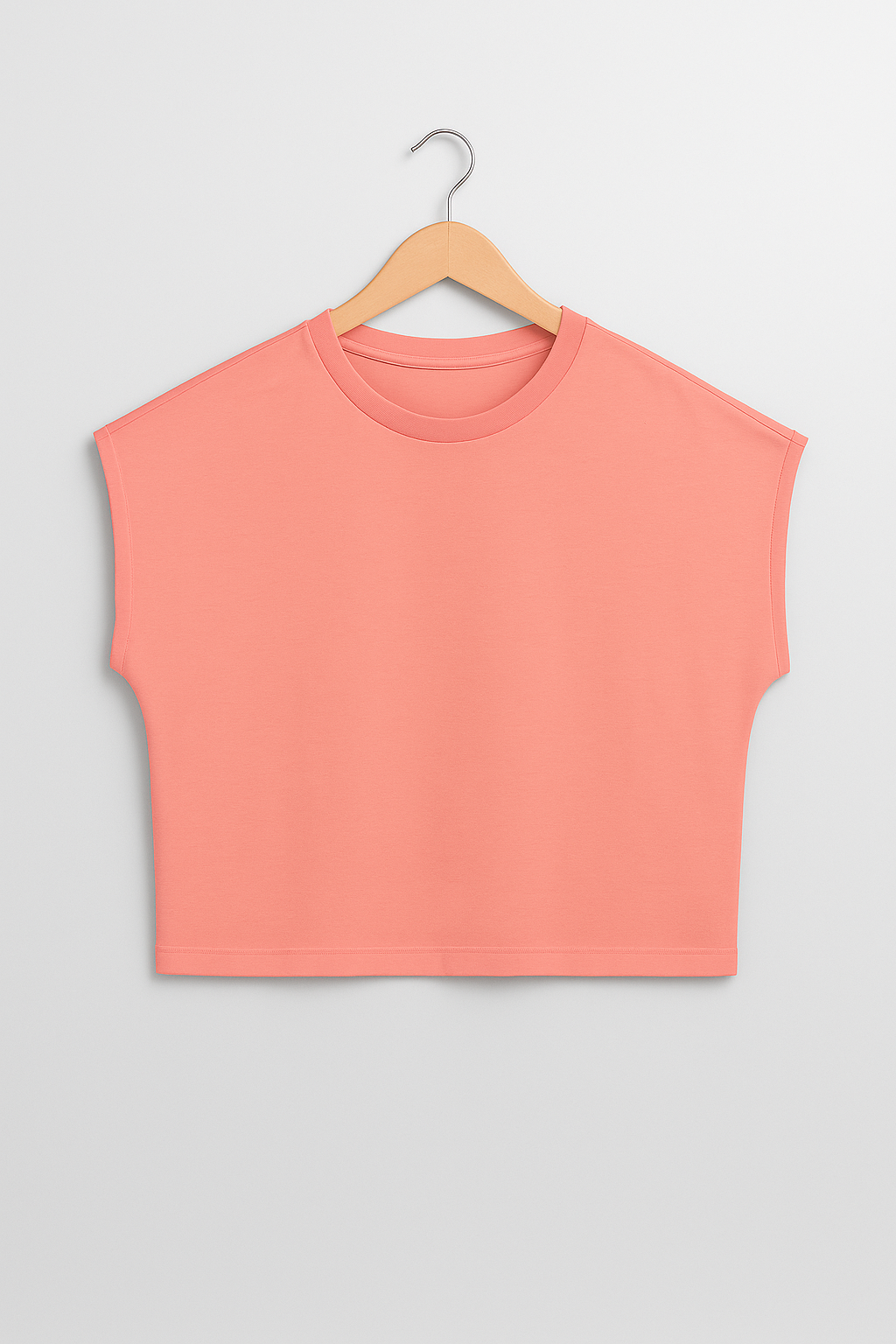 Genç Kız Pamuklu Oversize Kısa Kollu Crop Tshirt 11-12 Yaş - Pembe
