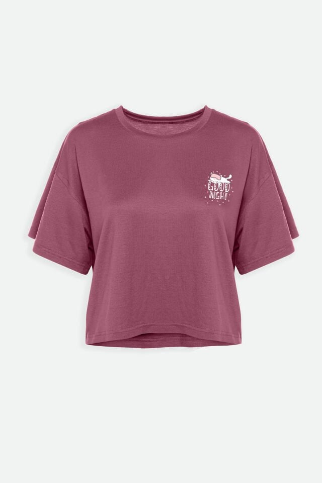 Kadın Yumuşak Dokulu Kısa Kollu Şortlu Pijama Takımı Pudra - XL