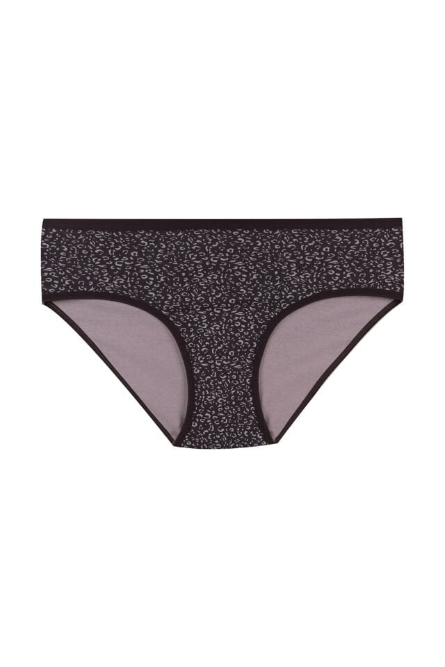 3'lü Desenli Pamuklu Yüksek Bel Bato