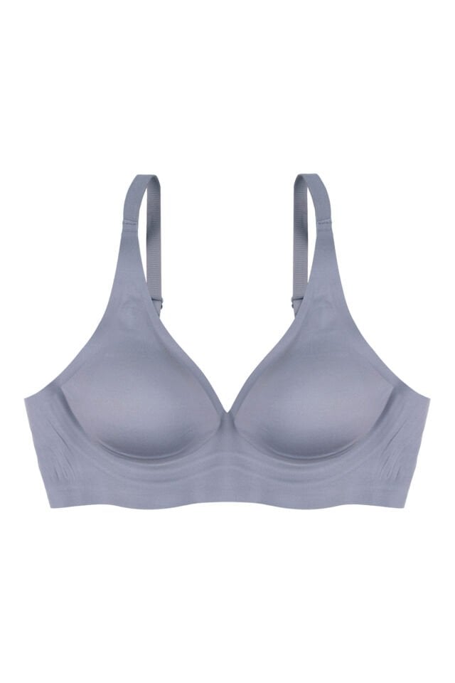 Kadın Balensiz Lazer Dikişsiz Pedli Sütyen Mavi - 85B