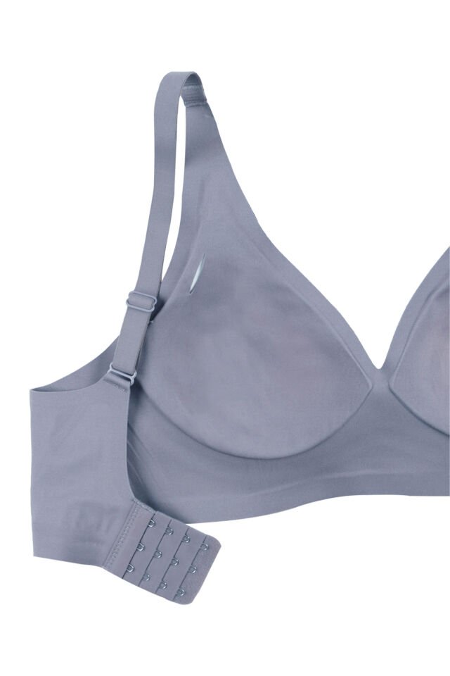 Kadın Balensiz Lazer Dikişsiz Pedli Sütyen Mavi - 90B