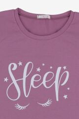 Kadın Kısa Kollu Pamuklu Çizgili Pijama Takımı