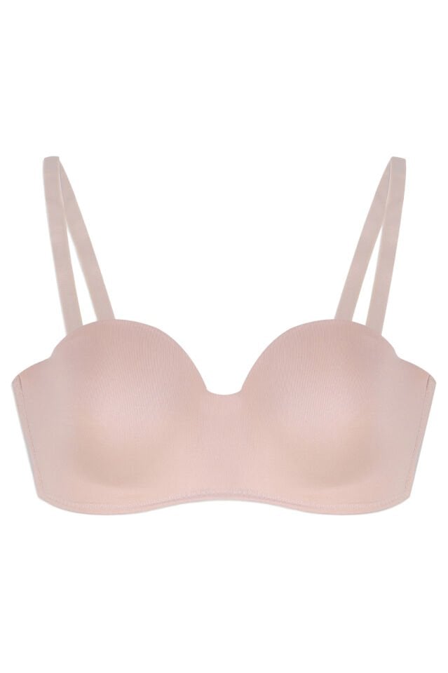 Çok Renkli 3'lü Dantelli Micro Kaplı Straplez Sütyen 95B