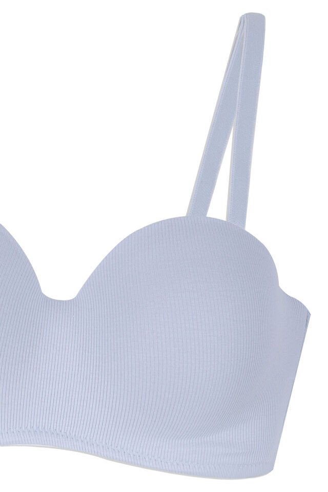 Çok Renkli 3'lü Pamuklu Mikro Kaplı  Straplez Sütyen 90B