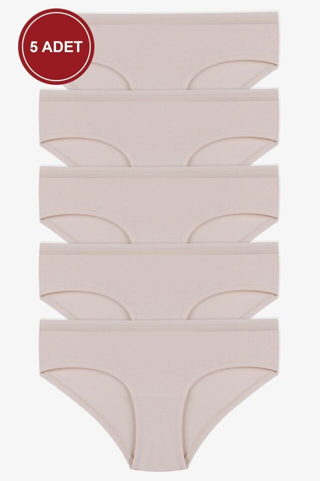 Kadın Pamuklu 5'li Basic Hipster Külot