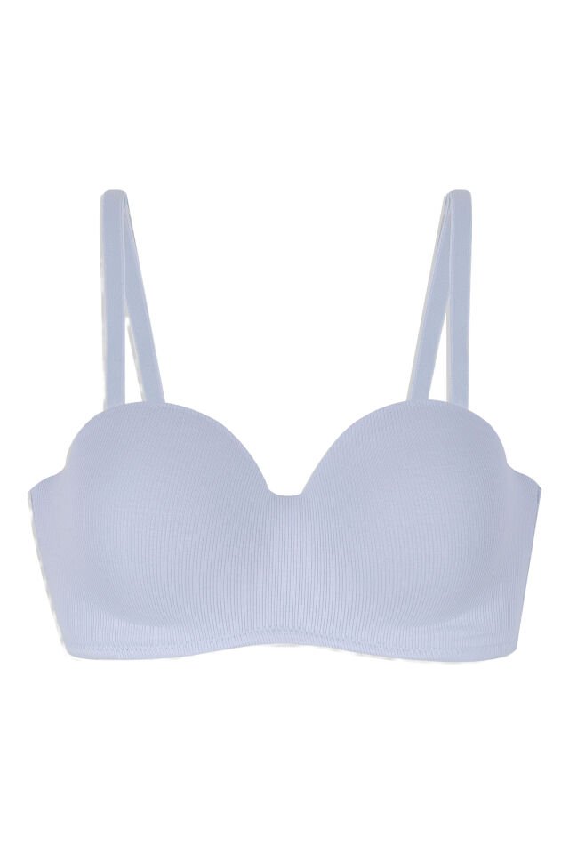 Çok Renkli 3'lü Pamuklu Mikro Kaplı  Straplez Sütyen 95B