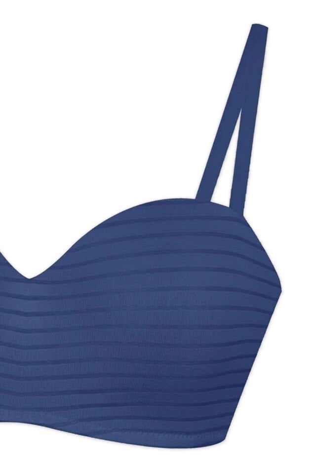 Çok Renkli 3'lü Pamuklu Mikro Kaplı  Straplez Sütyen 95B