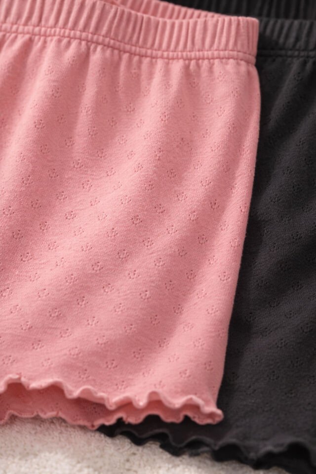 Kadın Pamuklu Baby Overloklu 2'li Şort S-M