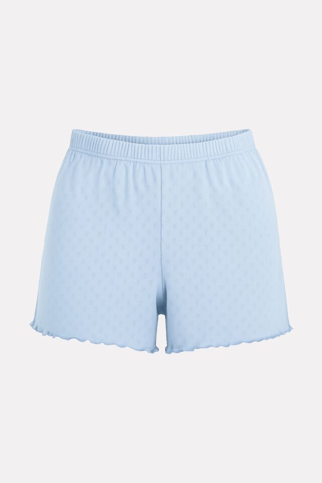 Kadın Pamuklu Baby Overloklu 2'li Şort L-XL