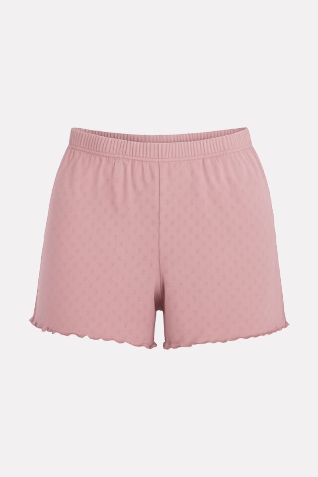 Kadın Pamuklu Baby Overloklu 2'li Şort L-XL