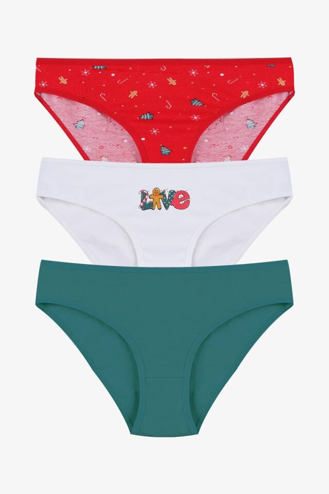 Kadın 3'lü Pamuklu Basic Külot