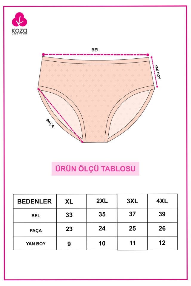 Kadın 7'li Transfer Ribana Bato 2089-4 - 2XL