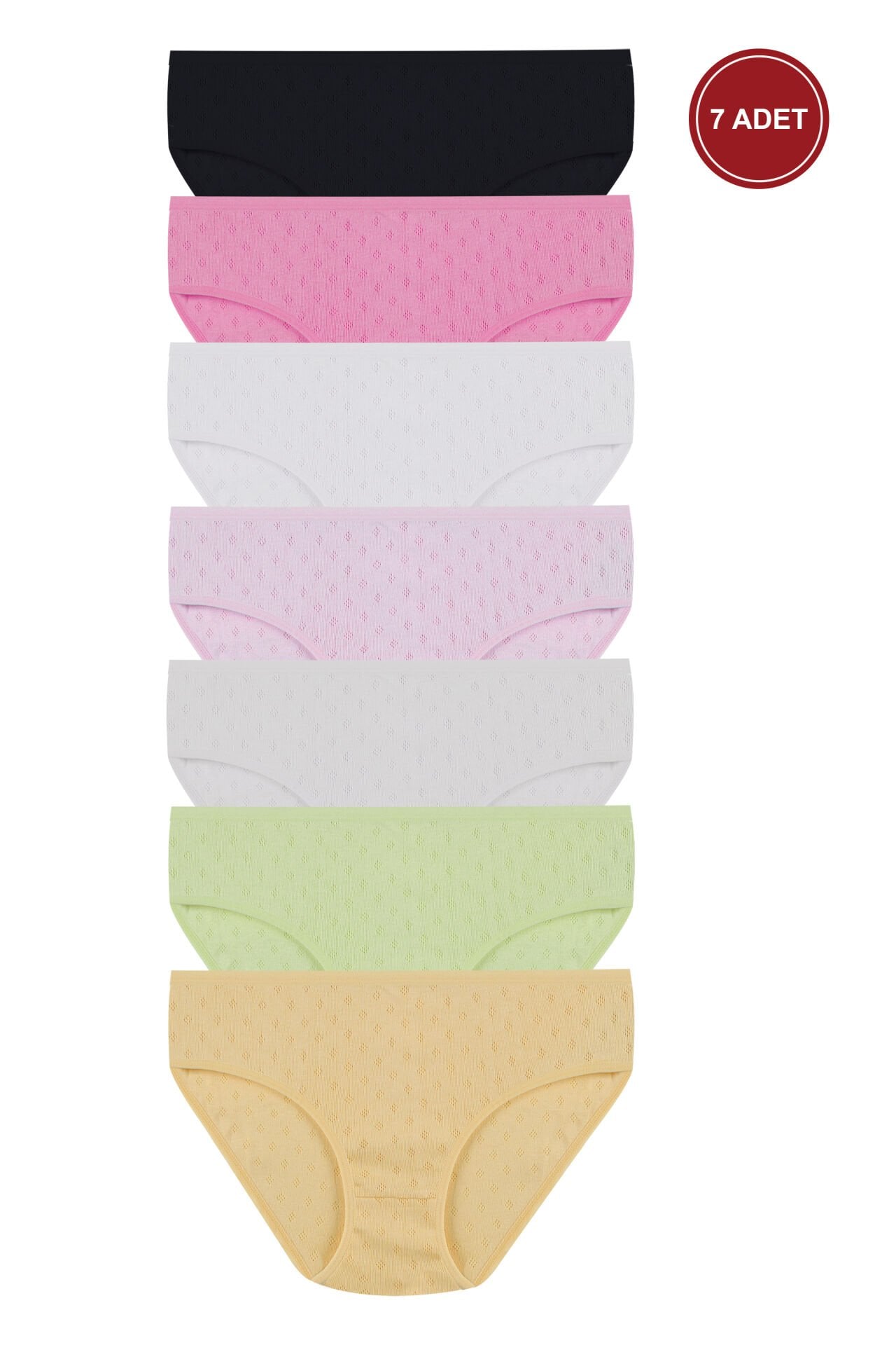 Kadın 7'li Transfer Ribana Bato Pembe - Sarı  - 2XL